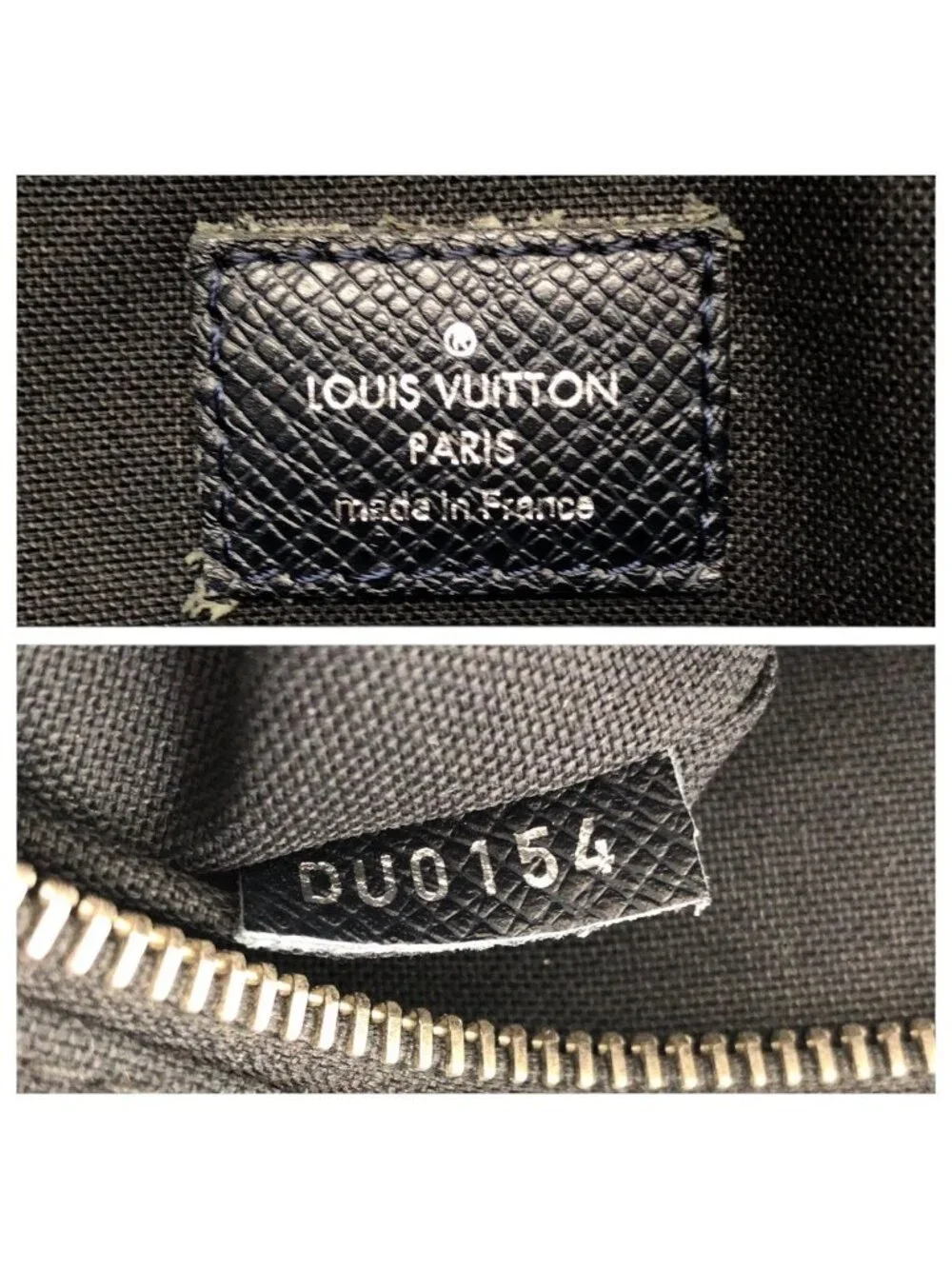 Louis Vuitton Taiga Roman PM Navy Silver Leather Shoulder